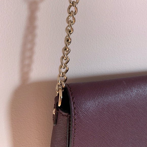 Crossbody handbag, burgundy - Picture 4 of 6